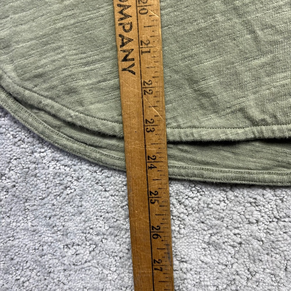 Duluth Trading Co Longsleeve Shirt Womens M Green Split Neck Slow With The Flow - Picture 14 of 15